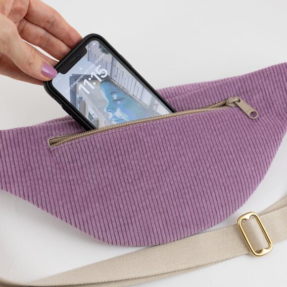 N.O.A.S Handmade Lilac Hip Crossbody Bag Fanny Pack Medium - Picture 4 of 8